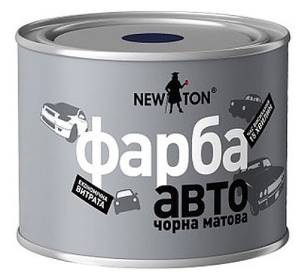 Фарба універсальна | NewTon | Банка 450 мл — Чорний мат