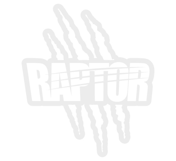Наклейка на стекло и кузов | Когти RAPTOR | 95 х 78 мм &mdash; Белый