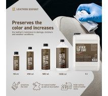 Лак для фарбування шкіри глянцевий | Leather Expert Top Coat| Пляшка 50 мл