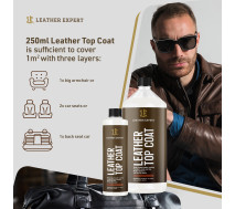 Лак для фарбування шкіри глянцевий | Leather Expert Top Coat| Пляшка 50 мл
