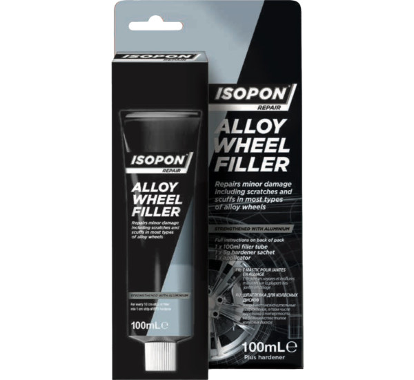 Шпатлевка для литых дисков | Isopon Alloy Wheel Filler | Тюбик 100 мл