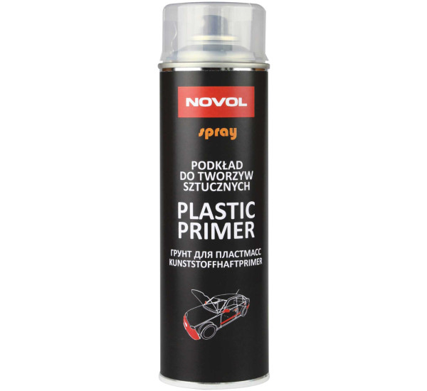 Грунт-праймер для пластика | Novol Spray Plastic Primer | Аэрозоль 500 мл &mdash; Прозрачный
