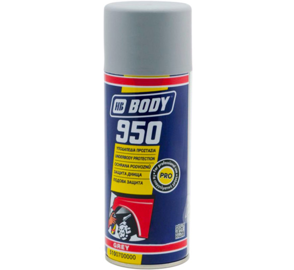 Антигравийное покрытие | BODY 950 Proline | Аэрозоль 400 мл &mdash; Серый