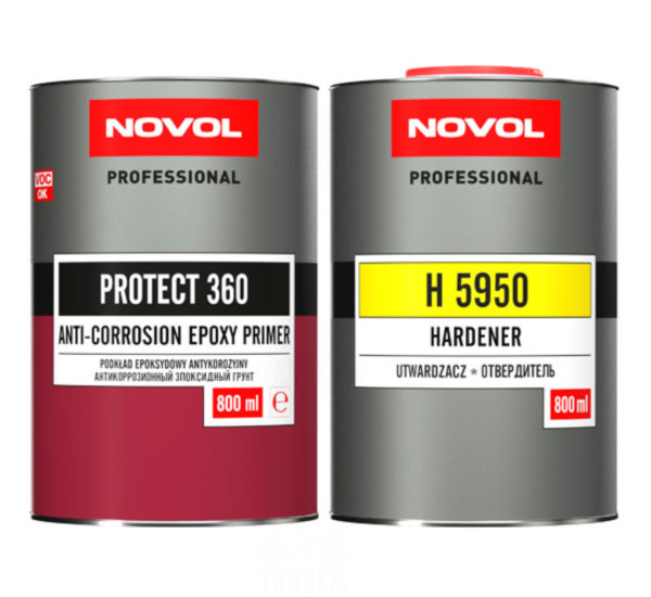 Грунт эпоксидный | Novol Protect 360 | Комплект 1,6 л &mdash; Серый
