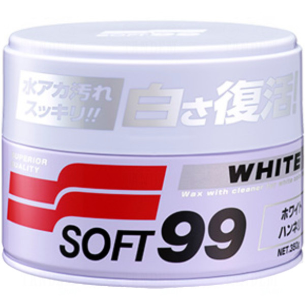 Воск для светлых цветов | Soft99 White Super Wax | Баночка 350 г