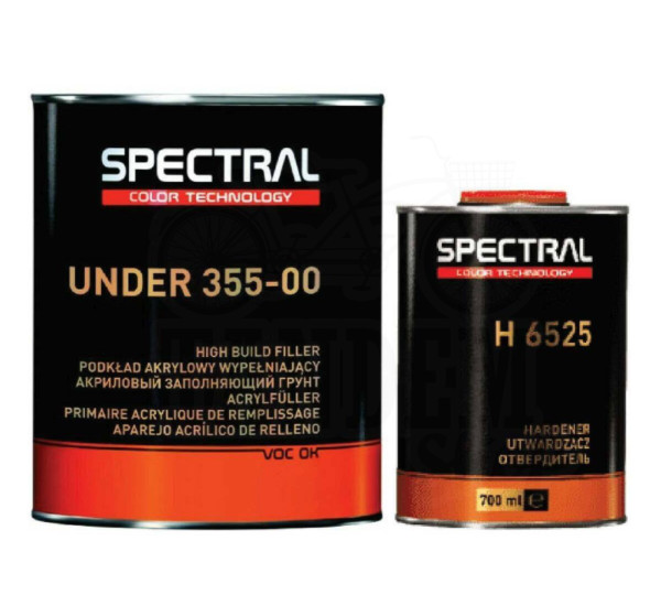 Грунт-наполнитель акриловый | Spectral Under 355-00 | Комплект 3,5 л &mdash; Серый