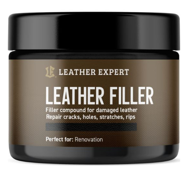 Шпаклевка для кожи | Leather Expert Filler| Банка 25 мл &mdash; Черный