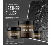 Шпаклевка для кожи | Leather Expert Filler| Банка 25 мл &mdash; Черный