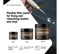 Шпаклевка для кожи | Leather Expert Filler| Банка 25 мл &mdash; Черный