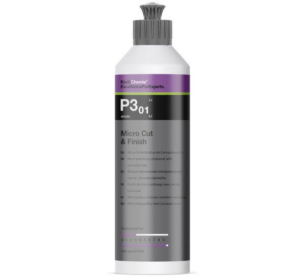 Антиголограммный полировальный воск KochChemie Micro Cut & Finish P3.01 | Бутылка 250 мл