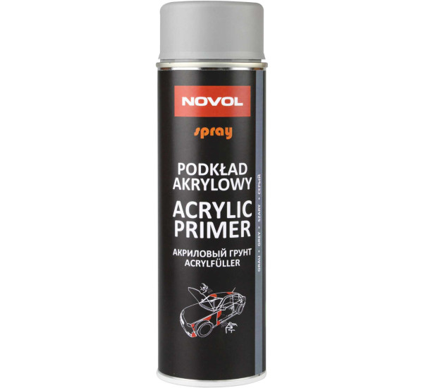 Грунт-наполнитель акриловый | Novol Spray Primer | Аэрозоль 500 мл &mdash; Серый