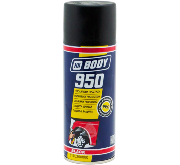 Антигравийное покрытие | BODY 950 Proline | Аэрозоль 400 мл &mdash; Черный