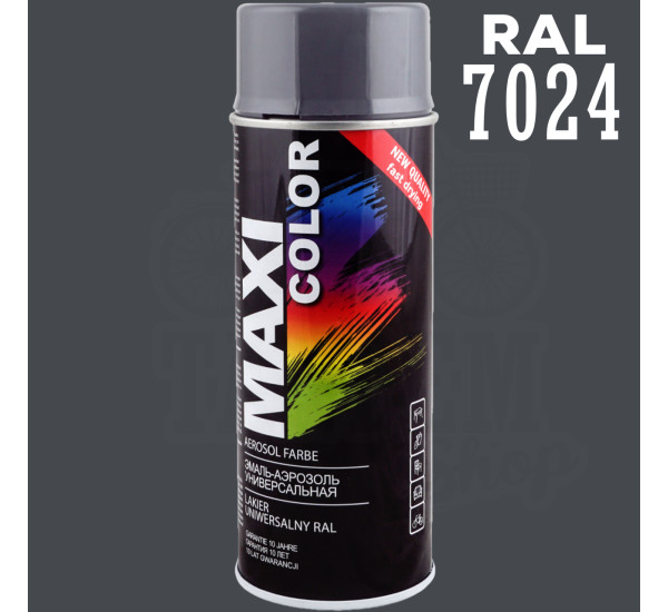 Краска универсальная | Maxi Color | Аэрозоль 400 мл &mdash; RAL 7024 Графитово-серый