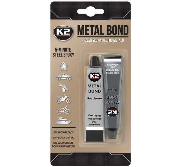 Клей эпоксидный | K2 Metal Bond | Комплект 56 г