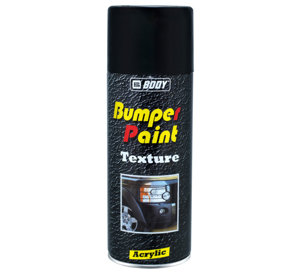 Фарба для пластику структурна | BODY Bumper Paint Texture | Аерозоль 400 мл — Чорний