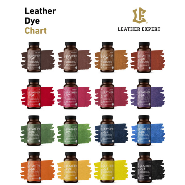 Фарба для замші, нубука та аніліну | Leather Expert Dye | Баночка 75 мл — Чорний
