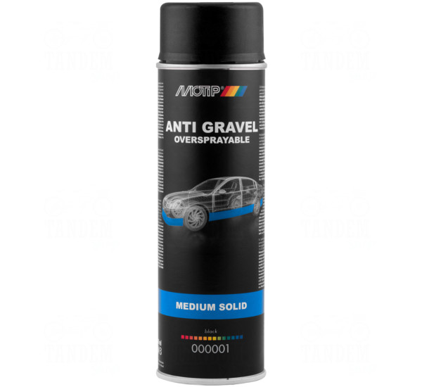 Антигравийное покрытие | Motip Anti Gravel MS | Аэрозоль 500 мл - Черный