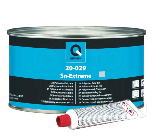 Шпаклевка холодное олово | Q-Refinish 20-029 SN-Extreme | Банка 1,5 кг
