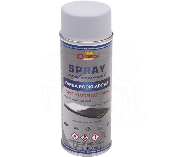 Грунт-наполнитель | Champion Spray Professional | Аэрозоль 400 мл &mdash; Серый
