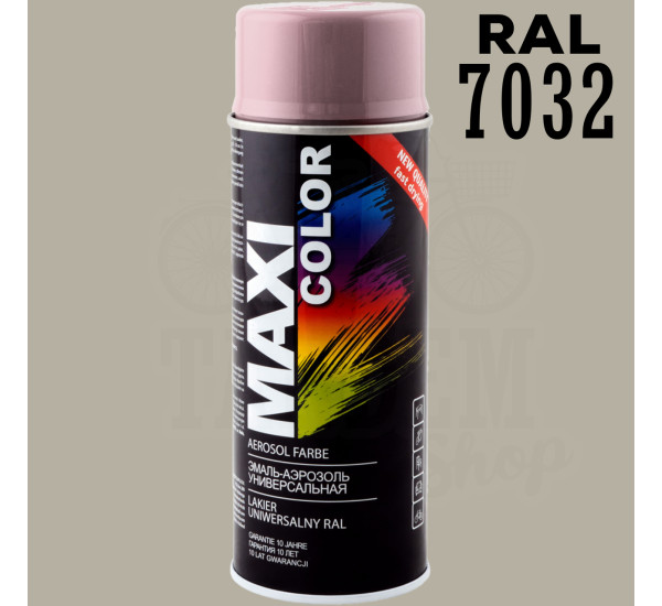 Краска универсальная | Maxi Color | Аэрозоль 400 мл - RAL 7032 Галечно-серый