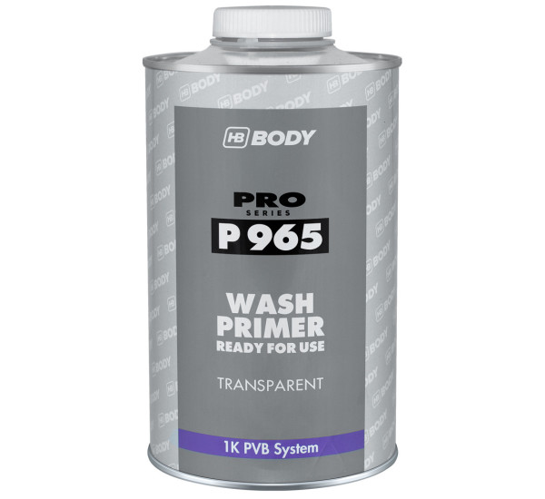 Грунт кислотный для металла | BODY P965 Wash Primer | Банка 1 л &mdash; Прозрачный