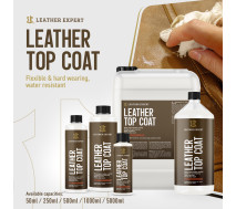 Лак для фарбування шкіри матовий | Leather Expert Top Coat| Пляшка 50 мл