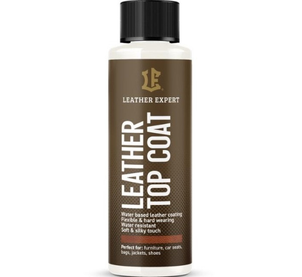 Лак для фарбування шкіри матовий | Leather Expert Top Coat| Пляшка 50 мл