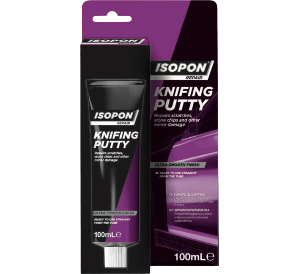 Шпаклевка для сколов и царапин | Isopon Knifing Putty | Тюбик 100 мл