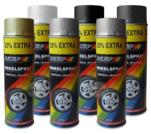 Краска для дисков | Motip Wheelspray | Аэрозоль 500 мл &mdash; Стально-серебристый