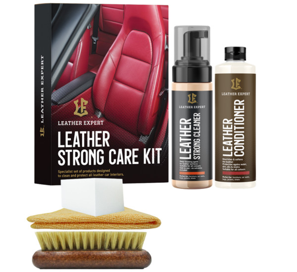 Набор для ухода за кожей сильнодействующий | Leather Expert Strong Care Kit | 500 мл