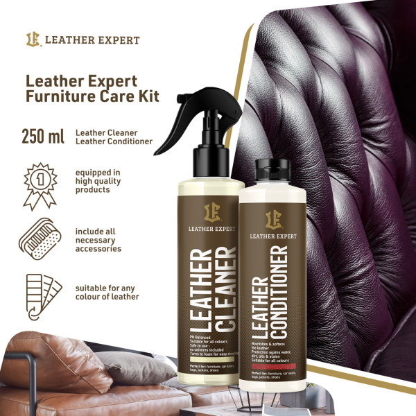 Набор для ухода за кожаной мебелью | Leather Expert Furniture Kit | 500 мл