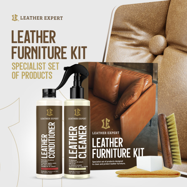 Набор для ухода за кожаной мебелью | Leather Expert Furniture Kit | 500 мл