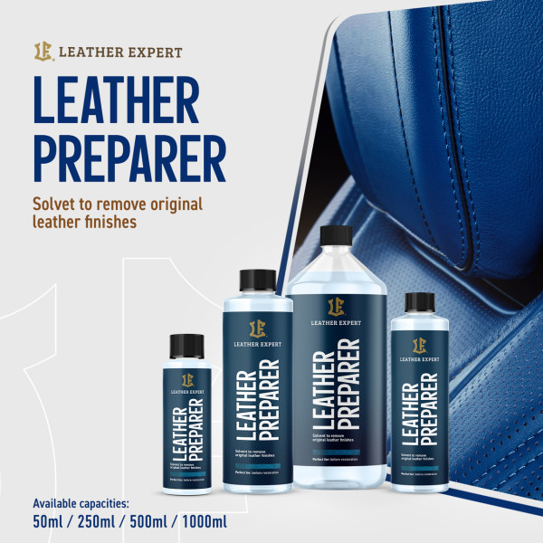 Змивка фарби для шкіри Leather Expert Preparer| Пляшка 50 мл