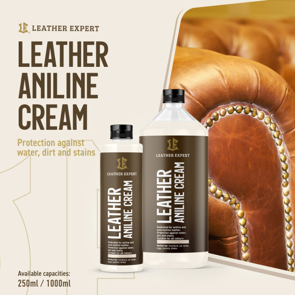 Кондиционер для анилина | Leather Expert Aniline Cream | Бутылка 250 мл
Кондиционер для анилиновой кожи | Leather Expert Aniline Cream | Бутылка 250 мл