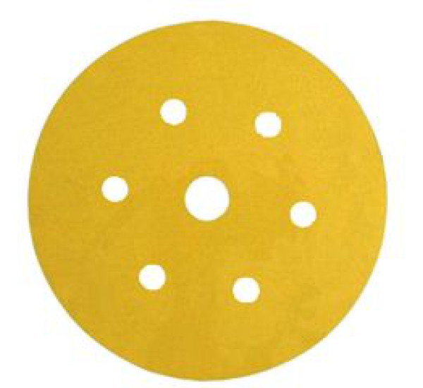 Шлифовальный круг абразивный (7 отверстий) 3M Hookit&trade; 255P Gold, &Oslash; 150 мм P240