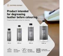 Спиртовий знежирювач для фарбування шкіри Leather Expert Alcohol Cleaner | Пляшка 50 мл