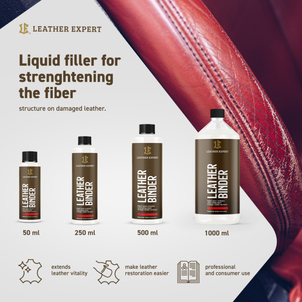 Біндер для фарбування шкіри Leather Expert Binder| Пляшка 50 мл