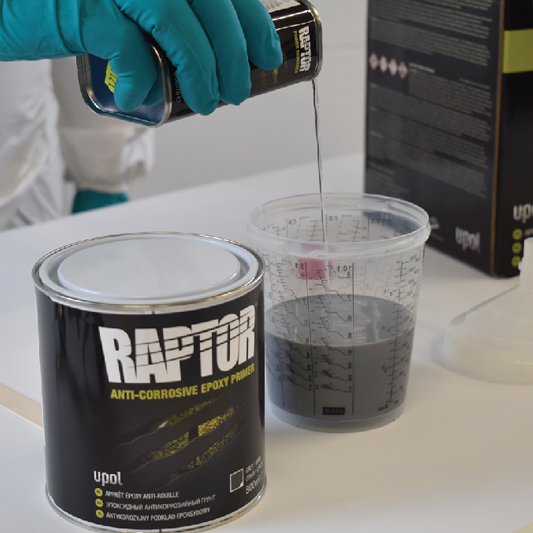 Смешивание эпоксидного грунта RAPTOR
