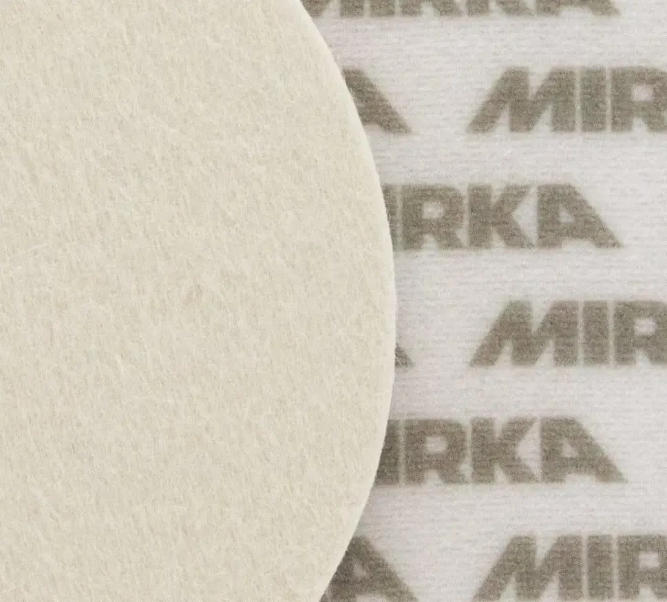 Шерстяной полировальный круг для стекла | Mirka Polarshine | &Oslash; 125 x 6 мм